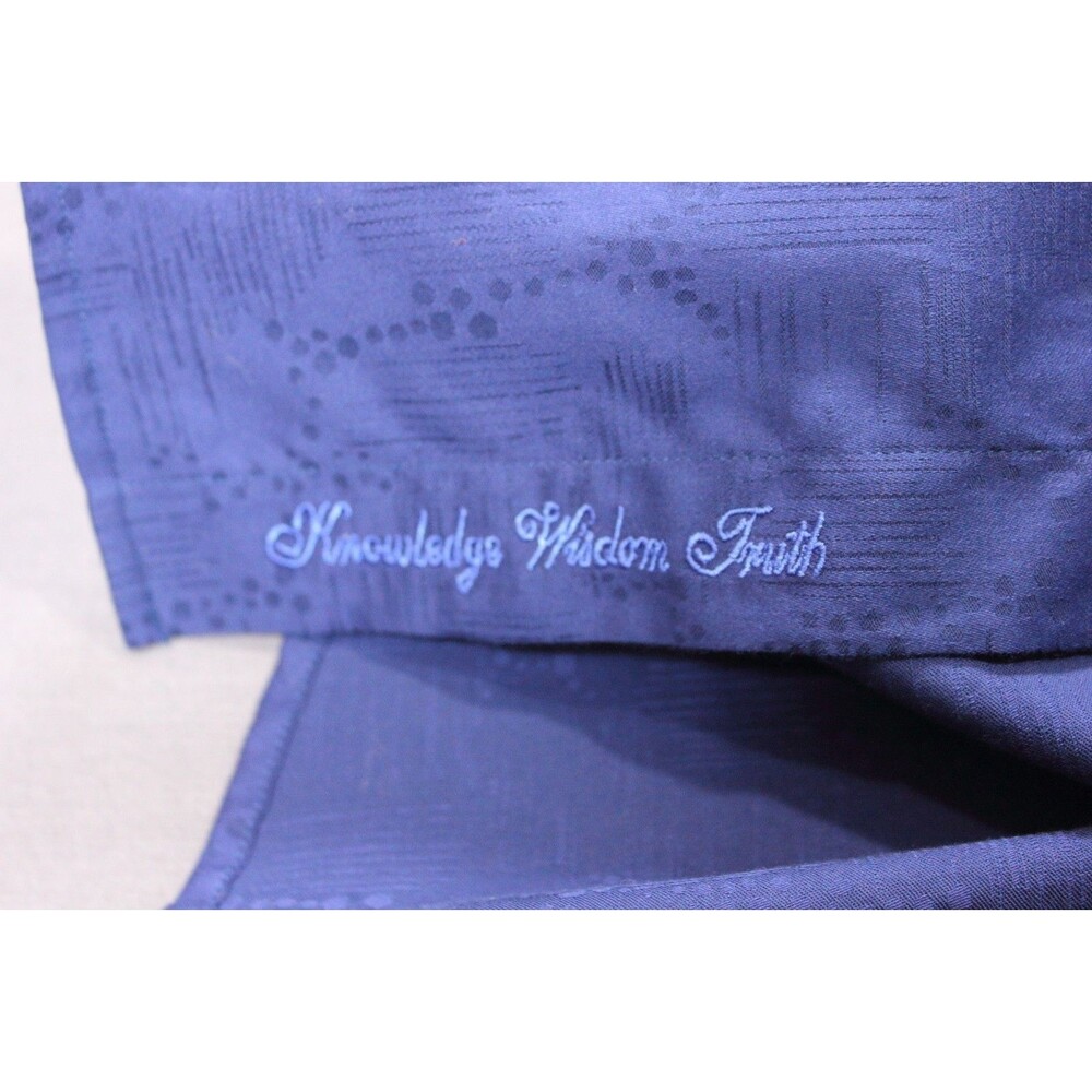 Robert Graham Shirt Mens Blue Geometric Check Flip Cuff Long Sleeve Button Up S - Picture 10 of 12